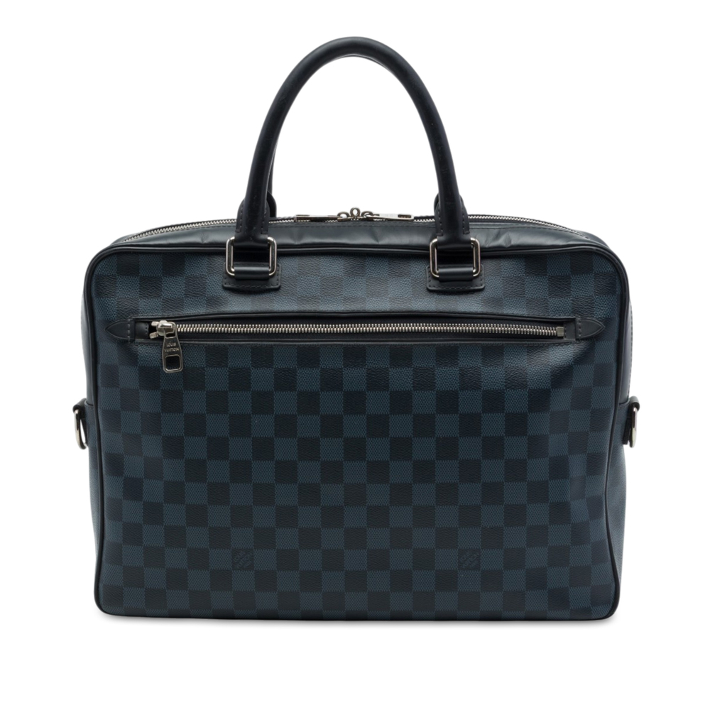 Pre-Loved Louis Vuitton Damier Cobalt Porte Documents Business Bag